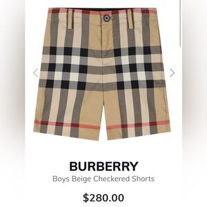 Like new Burberry shorts